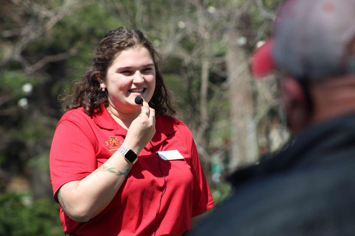 STARS Tour Guide on a campus tour